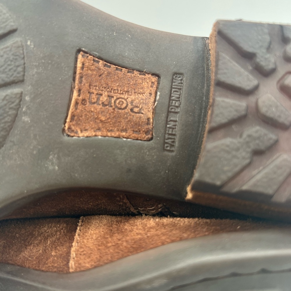 Born Jorgette Ankle Boots in Distressed Suede Brown size 8.5 - Picture 7 of 10